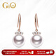 GiO珠寶 Akoya海水珍珠耳飾18K金配鉆石送老婆生日禮物新年禮物