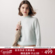 帕羅（PALUOPO）休閑百搭100%山羊絨衫女士秋冬基礎多色半高領(lǐng)針織保暖毛衣 淺青綠 半高領(lǐng) M 160/100