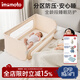 IMOMOTO床圍欄嬰兒免安裝免打孔防摔拼接床邊擋板寶寶便攜旅行防護欄 奶茶米 2m 三面裝 【免組裝+贈送收納袋】 【免組裝+贈送收納袋】