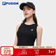 FILA FUSION斐樂(lè )潮牌女子針織背心2025夏休閑緊身無(wú)袖上衣