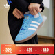 adidas「T頭鞋」STADT經(jīng)典時(shí)尚薄底運動(dòng)板鞋男女阿迪達斯三葉草   藍色/亮白/漢玉白（推薦女生買(mǎi)小半碼）   43