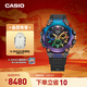 卡西歐（CASIO）G-SHOCK MTG-B3000 彌漫星云主題 防水運動(dòng)男士手表【新年禮物】 MTG-B3000DN-1APR