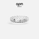 APM Monaco密鑲戒指精致指環(huán)送女友閨蜜情侶對戒輕奢生日禮物 銀色 52碼