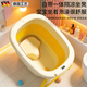喆湘德國品質(zhì)新生兒寶寶洗澡盆超大號防滑兒童浴盆可折疊可坐躺嬰兒泡 檸檬黃【0-4歲感溫款高坐凳】送