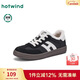 熱風(fēng)（Hotwind）加絨德訓鞋女款冬季新款薄底運動(dòng)休閑鞋小白鞋女鞋