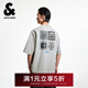 杰克·瓊斯（JACK&JONES）男裝夏季T恤舒適百搭潮流時(shí)尚個(gè)性簡(jiǎn)約休閑寬松短袖上衣225301068 G41淺花灰色 M （175）