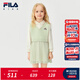 斐樂(lè )FILA X 彼得兔聯(lián)名兒童童裝連衣裙2025年冬季新款女童小童連衣裙 生命綠-LG 130
