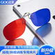 Goger弱視訓練兒童紅藍眼鏡夾片軟件斜視左藍右紅夾片式 【左藍右紅】夾片