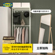 宜家（IKEA）馬凱帕落地式衣帽架掛衣架臥室置物架墻角室內衣服架子學(xué)生宿舍 白色