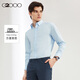 G2000【易打理/抗皺】2037男裝舒適棉質(zhì)混紡親膚高級感設計長(cháng)袖襯衫