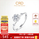 CRD克徠帝【現貨閃發(fā)】花嫁系列花慕鉆戒女戒求婚結婚訂婚鉆石戒指 PT950 共約15分 主石8分