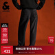 杰克·瓊斯（JACK&JONES） 男裝牛仔褲馬年百搭時(shí)尚舒適簡(jiǎn)約純色臀兜刺繡廓形褲子226132009