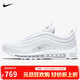 耐克男子休閑鞋AIR MAX 97運動(dòng)鞋921826-101 白色 41 