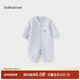 babylove嬰兒連體衣秋冬季哈衣爬服男女寶寶簡(jiǎn)約薄夾棉a類(lèi)保暖衣服外出服