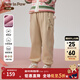 PawinPaw卡通小熊童裝25年秋冬新款女寶寶甜美花苞褲寬松休閑褲 Beige米色/35 110