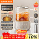 蘇泊爾（SUPOR）全玻璃養生壺煮茶壺1L迷你養生杯煮茶器花茶壺 恒溫壺母嬰級 保溫燒水壺316L帶濾網(wǎng)0膠水SW-10Y08Q