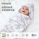 DOMIAMIA【新品】嬰兒防驚跳初生睡袋夏季包被新生兒抱被包單寶寶用品 四層竹棉抱被-藤瓶綺境 85*85cm