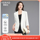 婭麗達（YERAD）高級感通勤七分袖西裝外套女2024新款春夏薄款西服短款上衣 白色 (K0) M