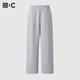 優(yōu)衣庫合作款男女裝寬松運動(dòng)長(cháng)褲褲腳抽繩常規款482314 479854 482314/03灰色 XL