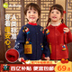 嘟嘟家寶寶拜年服兒童冬季新年毛衣男童衣服紅色女童長(cháng)袖上衣潮 紅色 90
