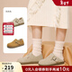 百思圖25冬季新款【經(jīng)典復古】勃肯鞋時(shí)尚休閑加絨保暖女單鞋D3097DM5 駝色 38