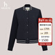 哈吉斯（HAZZYS）女裝 簡(jiǎn)約棒球型夾克外套ASVSU0BDX01 藏青色NV 160/84A38