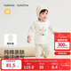 巴拉巴拉【balaOne】童裝寶寶內衣套裝2025新款家居服羅紋高腰保暖睡衣萌