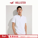 HOLLISTER【經(jīng)典小海鷗圖案】25夏季POLO衫正肩T恤男裝324-5172 白色 M (180/100A)
