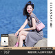 歌力思（ELLASSAY）【博主同款】夏季新款格雷系灰色休閑美式復古T恤連衣裙女 煙灰色 XS