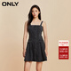 ONLY辣妹風(fēng)氣質(zhì)百搭吊帶短裙連衣裙女|123442014 J09 深牛仔灰色 DARK GREY DENIM S 160/80A