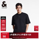 杰克·瓊斯（JACK&JONES） 春季款潮流百搭字母膠印純棉oversized圓領(lǐng)短袖T恤男款225101118