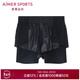 愛(ài)慕sports運動(dòng)短褲女士運動(dòng)休閑春秋季舒適ALLINII無(wú)內側縫雙層短褲AS151N81 深空黑400 L 170