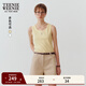 Teenie Weenie小熊女裝T恤2025夏季新款清新俏皮活力甜酷無(wú)袖背心 黃色 S