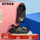 CROCS卡駱馳秋冬新品暖棉洞洞鞋男女秋冬款貝雅暖棉拖鞋|205969 黑/黑-060(建議買(mǎi)大一碼) 37 /38(230mm)