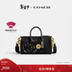 蔻馳（COACH）【禮物】新款男女通用COACH CLOT COMPASS 25號手袋單肩包包 混合黑色