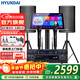 HYUNDAI現代家庭ktv音響唱K歌設備全套裝 家用影院點(diǎn)歌機一體機 卡拉ok點(diǎn)唱機組合套裝音響 【10吋音箱】2025升級版10吋套裝
