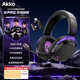 AKKOGH300游戲耳機頭戴式2.4G無(wú)線(xiàn)藍牙FPS三角洲行動(dòng)電競專(zhuān)用聽(tīng)聲辨位有線(xiàn)typec電腦耳機麥克風(fēng)二合一 