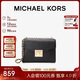 MICHAEL KORS禮物送女友輕奢MK女包ROSE皮質(zhì)鏈條單肩斜挎信封包 中號 黑色