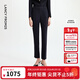 朗姿【大女主】朗姿醋酸氣質(zhì)高級上衣2025年秋季新款通勤風(fēng)西裝/褲子 月夜深藍色西褲 L