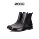 愛(ài)步（ECCO）  防滑百搭套筒短靴女 送女友禮物 型塑266503 01001黑色 36 