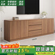 木良格 實(shí)木芯電視柜輕奢客廳現代儲藏柜臥室高款儲物柜 180*40*70cm 電視柜【胡桃木色 【送貨上門(mén)+安裝】