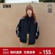 森馬（Semir）[商場(chǎng)同款]外套女蕾絲運動(dòng)風(fēng)2025秋oversize立領(lǐng)夾克101525108020