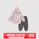 巴厘小豬女童衛衣套裝春秋連帽分體兩件套女寶寶超萌可愛(ài)休閑秋裝兒童衣服 蘑菇精靈 90