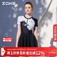 洲克（ZOKE）ZOKE泳衣女短袖連體裙擺時(shí)尚遮肚顯瘦出游溫泉度假124501530 XL