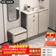 Mamorino德國品牌輕奢鞋柜門(mén)口入戶(hù)柜環(huán)保鞋架換鞋凳收納柜靠墻家用玄關(guān)柜 【奢華香檳】80長(cháng)+鞋凳50長(cháng) 【免費上門(mén)包安裝】