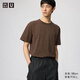 優(yōu)衣庫合作款/男女裝大師T正肩圓領(lǐng)T恤短袖棉質(zhì)休閑百搭482296 38 深褐色 M