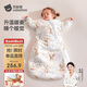 貝肽斯嬰兒睡袋暖姜恒溫兒童一體睡袋嬰幼兒防踢被睡衣秋冬加厚 萌兔S