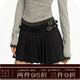 ARISEISM新年 美式復古百褶短裙半身裙女2025春季新款辣妹低 深灰 XS