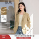 香影休閑黃色小西裝外套女2026春季新款韓版寬松職場(chǎng)顯瘦正肩西服 黃色 S