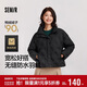 森馬（Semir）羽絨服女冬季薄款90絨子防潑水防風(fēng)千鳥(niǎo)格設計感外套101724113012